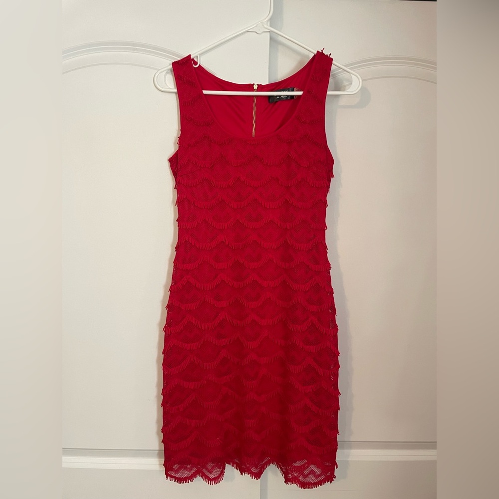 Red Guess cocktail dress, size 2